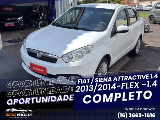 FIAT GRAND SIENA 1.4 MPI ATTRACTIVE 8V FLEX 4P MANUAL FIAT GRAND SIENA 1.4 MPI ATTRACTIVE 8V FLEX 4P MANUAL
